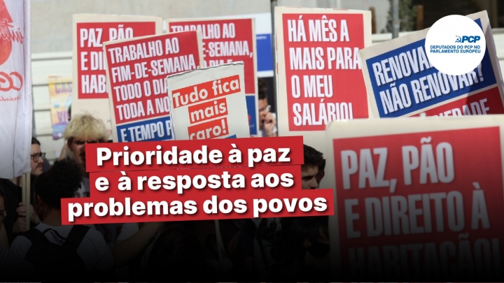 Prioridade à paz e à resposta aos problemas dos povos