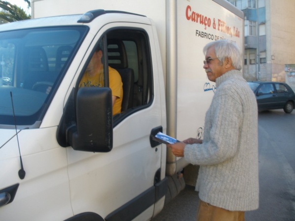 Acção de protesto contra o aumento do preço dos combustiveis
