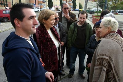 Visita ao Bairro Calçada, com Ilda Figueiredo