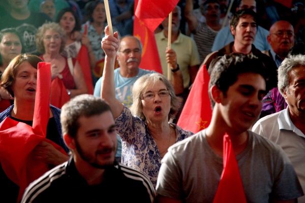 Comício «Basta de submissão à União Europeia e ao Euro», Queluz