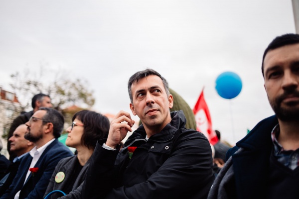 Comício CDU enche Rossio