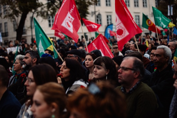 Comício CDU enche Rossio
