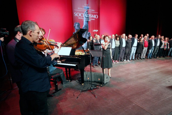 Rally commemorating the Centenary of the October Revolution