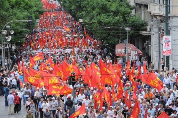 Mass rally of the Communist Party of Greece