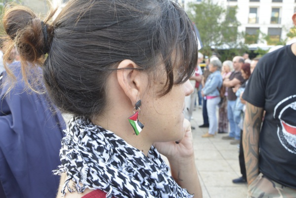 "For Peace in the Middle East! For the rights of the Palestinian people"