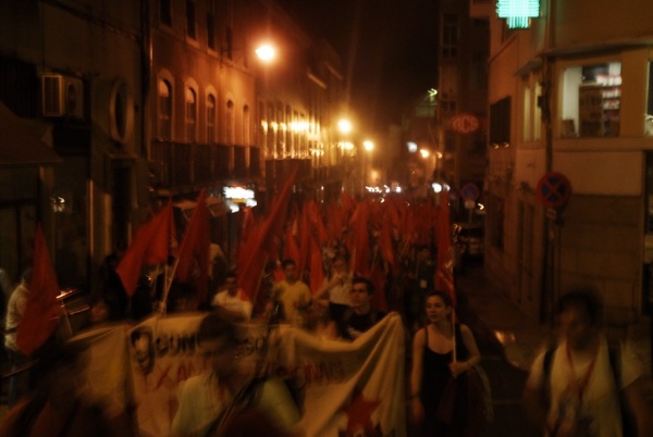 No âmbito do 9º Congresso da JCP realizou-se, em Lisboa, um desfile que culminou num concerto, no Largo Camões, onde participar