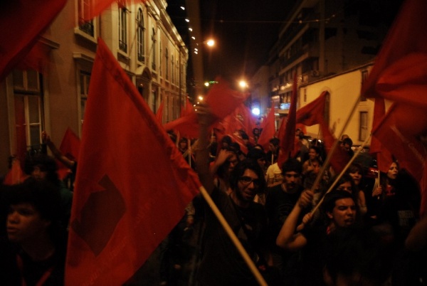 No âmbito do 9º Congresso da JCP realizou-se, em Lisboa, um desfile que culminou num concerto, no Largo Camões, onde participar
