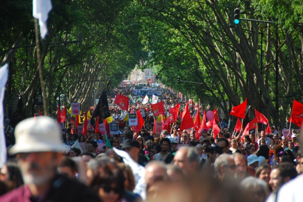 Parade April 25 in Lisbon