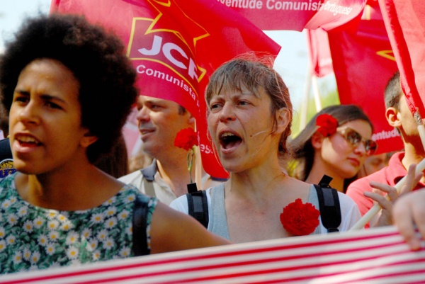 Parade April 25 in Lisbon