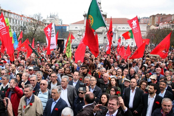 Popular demonstration commemorating the 41st anniversary of the April Revolution