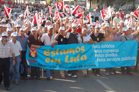 Historical demonstration in Lisbon