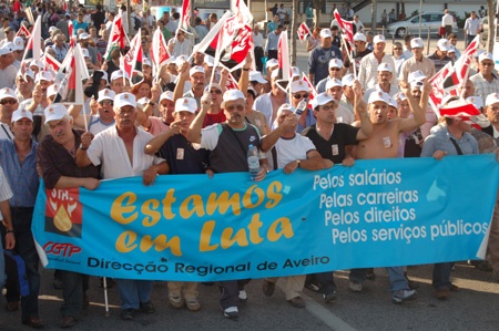 Historical demonstration in Lisbon
