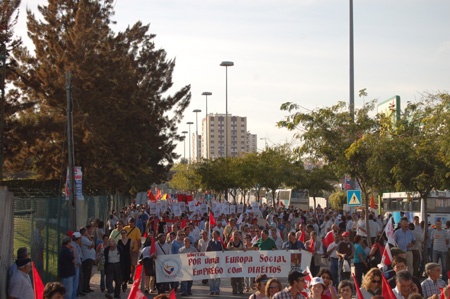Historical demonstration in Lisbon