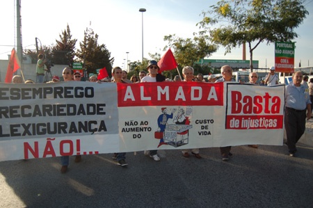 Historical demonstration in Lisbon