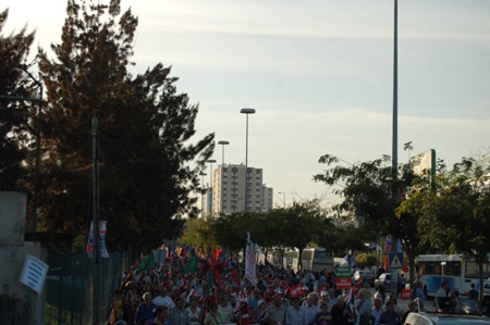 Historical demonstration in Lisbon