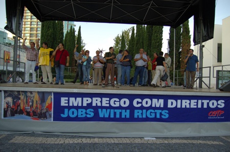 Historical demonstration in Lisbon
