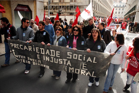 Manifestação de jovens trabalhadores - 26 Março de 2010