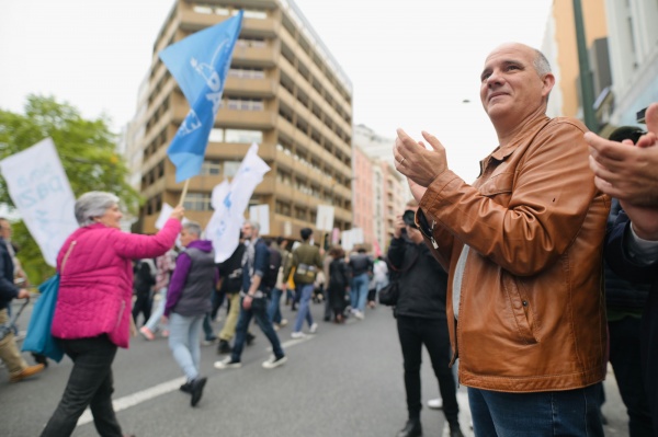 Manifestação de solidariedade com o povo palestiniano