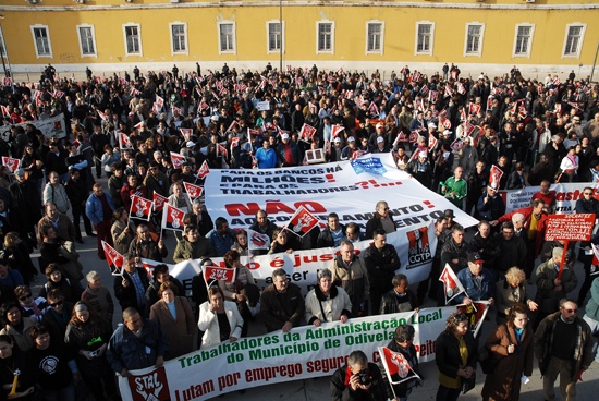 Manifestação de trabalhadores da Administração Pública - 5 de Fevereiro de 2010