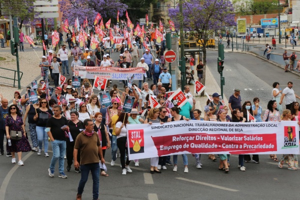 Manifestação Nacional dos trabalhadores da Administração Pública