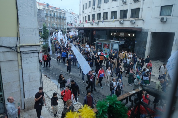 Demonstration for Peace in the Middle East. For the end of the occupation of Palestine