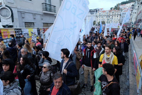 Demonstration for Peace in the Middle East. For the end of the occupation of Palestine