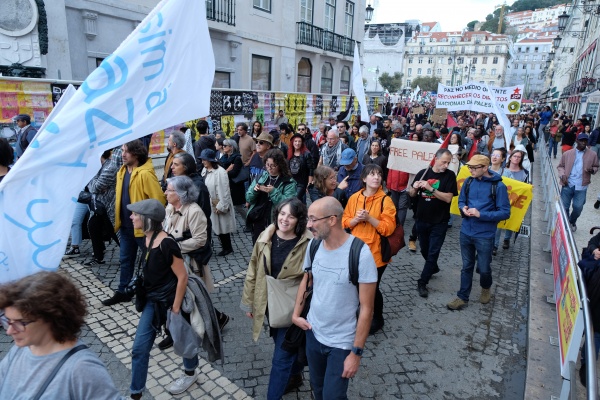 Demonstration for Peace in the Middle East. For the end of the occupation of Palestine