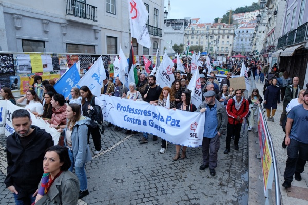 Demonstration for Peace in the Middle East. For the end of the occupation of Palestine