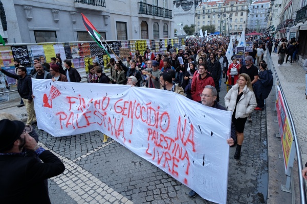 Demonstration for Peace in the Middle East. For the end of the occupation of Palestine