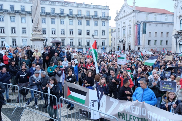 Demonstration for Peace in the Middle East. For the end of the occupation of Palestine