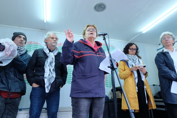 Demonstration for Peace in the Middle East. For the end of the occupation of Palestine