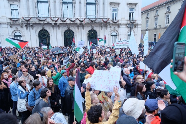 Demonstration for Peace in the Middle East. For the end of the occupation of Palestine