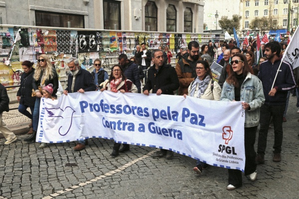 Manifestação pela Paz no Médio Oriente e pelos direitos do Povo Palestiniano