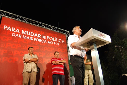 Comício em Faro
