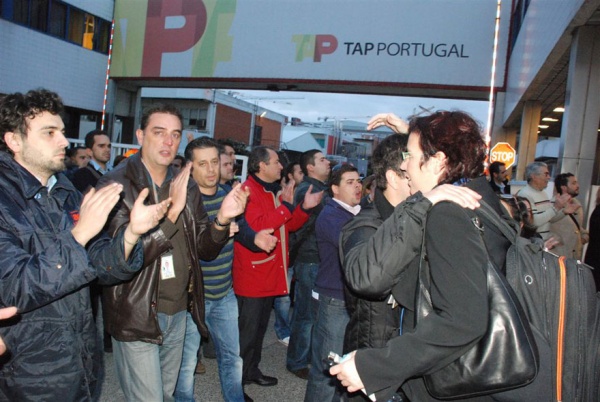 Plenário e concentração de trabalhadores do grupo TAP