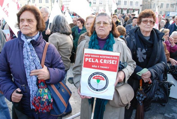 Reformados, Pensionistas e Idosos em Luta - Manifestação em lisboa