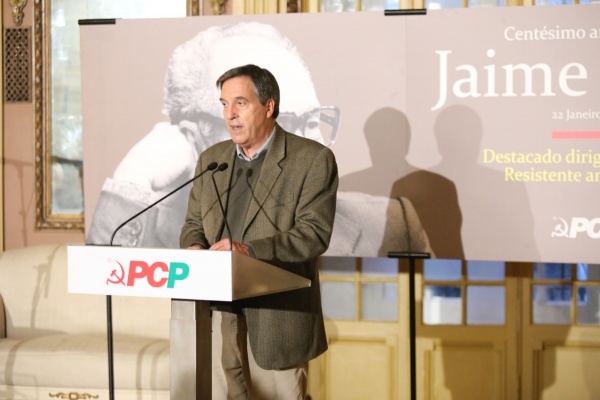 Sessão de homenagem pelo 100 aniversário do camarada Jaime Serra