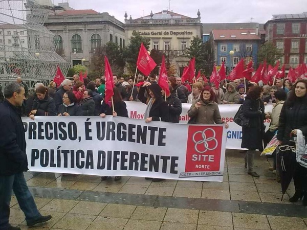 Trabalhadores do distrito de Braga em luta