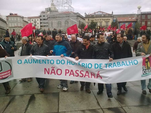 Trabalhadores do distrito de Braga em luta