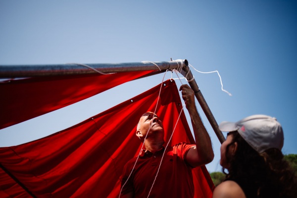 Visita ao espaço da Festa do «Avante!»